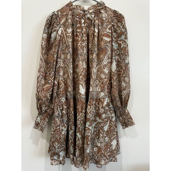 Ulla Johnson MAJA Long Sleeve Ruffled Bohemian Mini Dress Size 0 - Picture 5 of 14